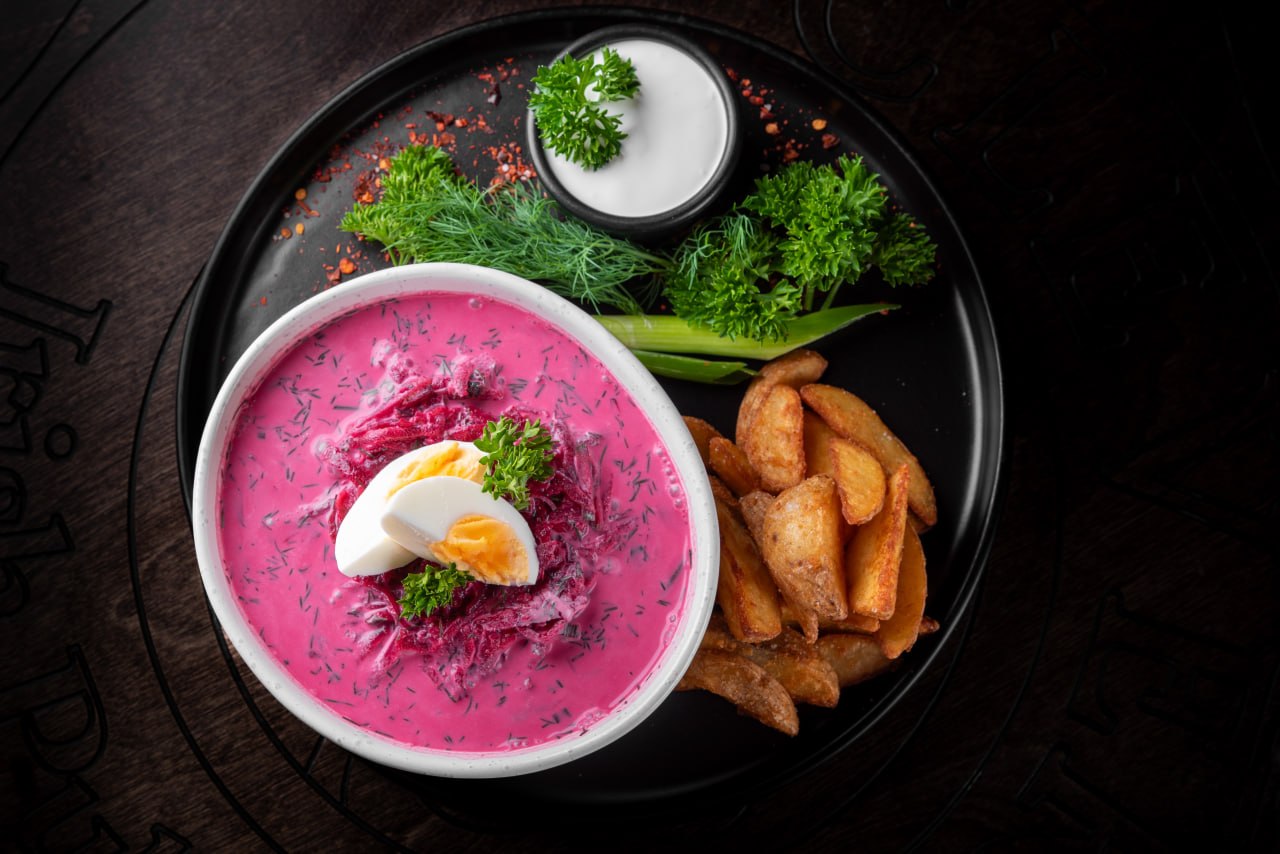 Cold Soup with Sour Cream and Potatoes<br> 530 g.