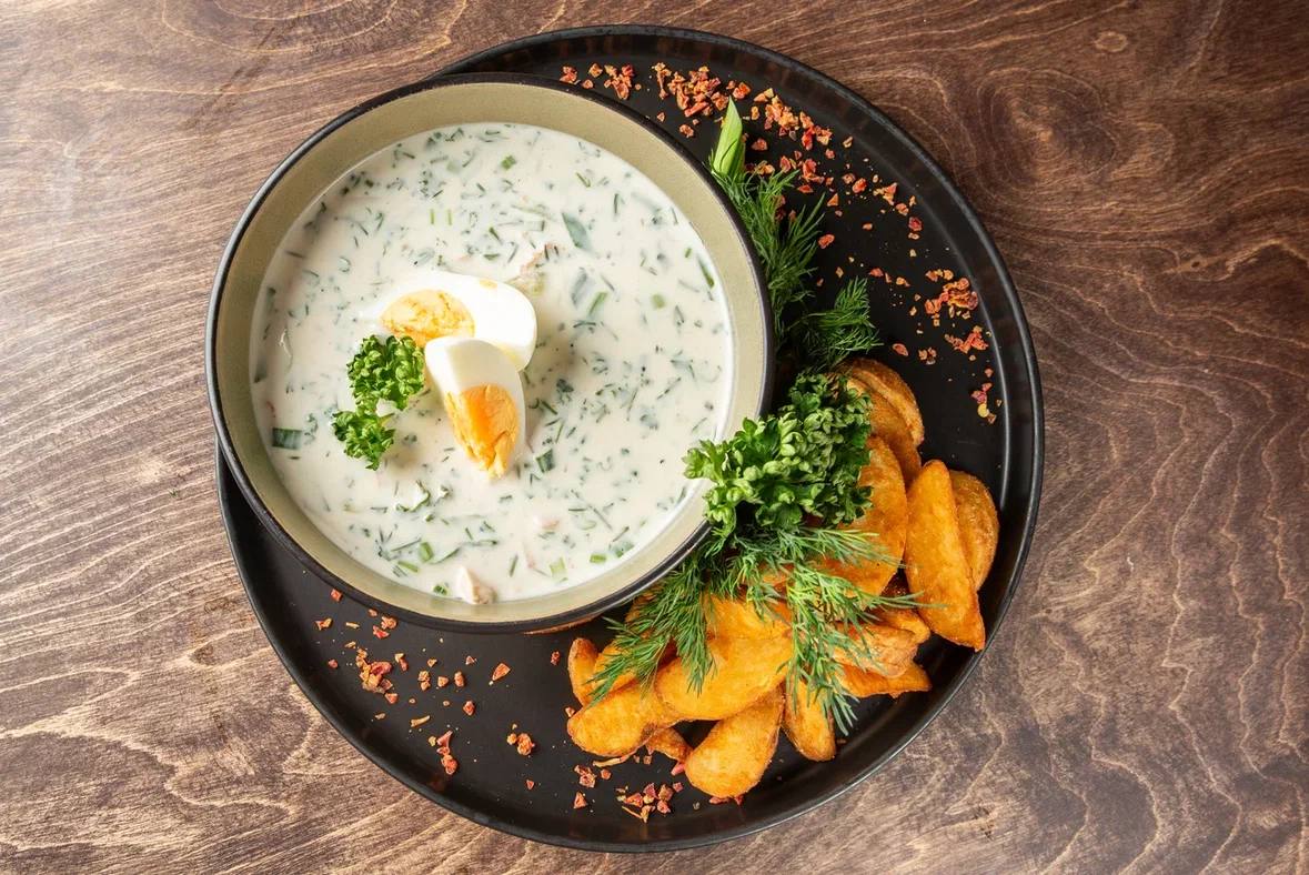 Окрошка на кефире с картофелем<br>450 гр.<br>